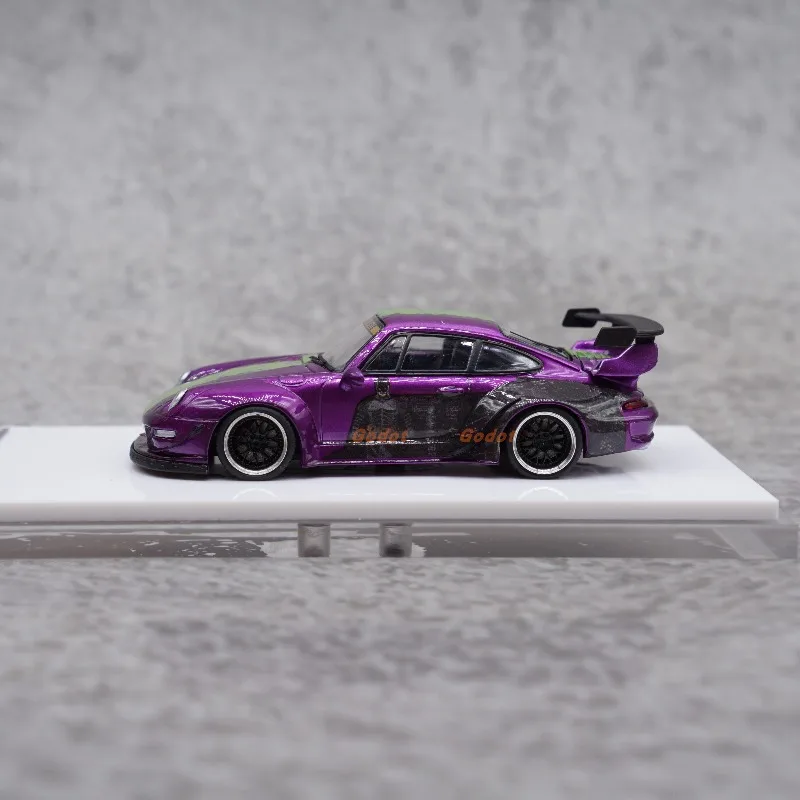 Xke 1:64 RWB993 ألعاب معدنية للسيارات دييكاست نموذج معدني هدايا #5