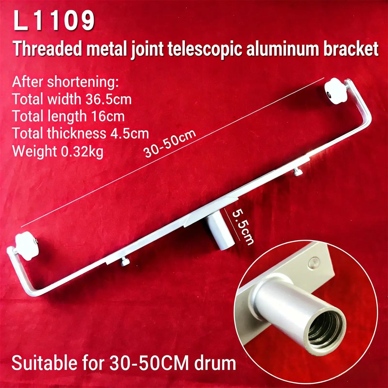 Professional Adjustable Paint Roller Frame Aluminum Handle for Large Wall Projects for Workshop Garage Decor