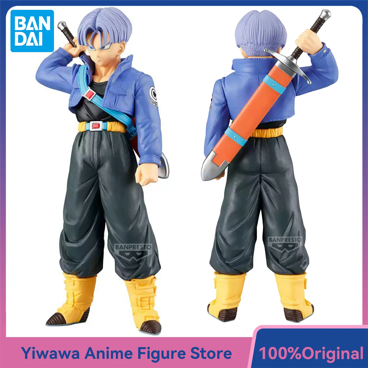 

Newest Banpresto Future Trunks Solid Edge Works The Departure Dragon Ball Z Original Anime Figure Collectible Model Toy Gift