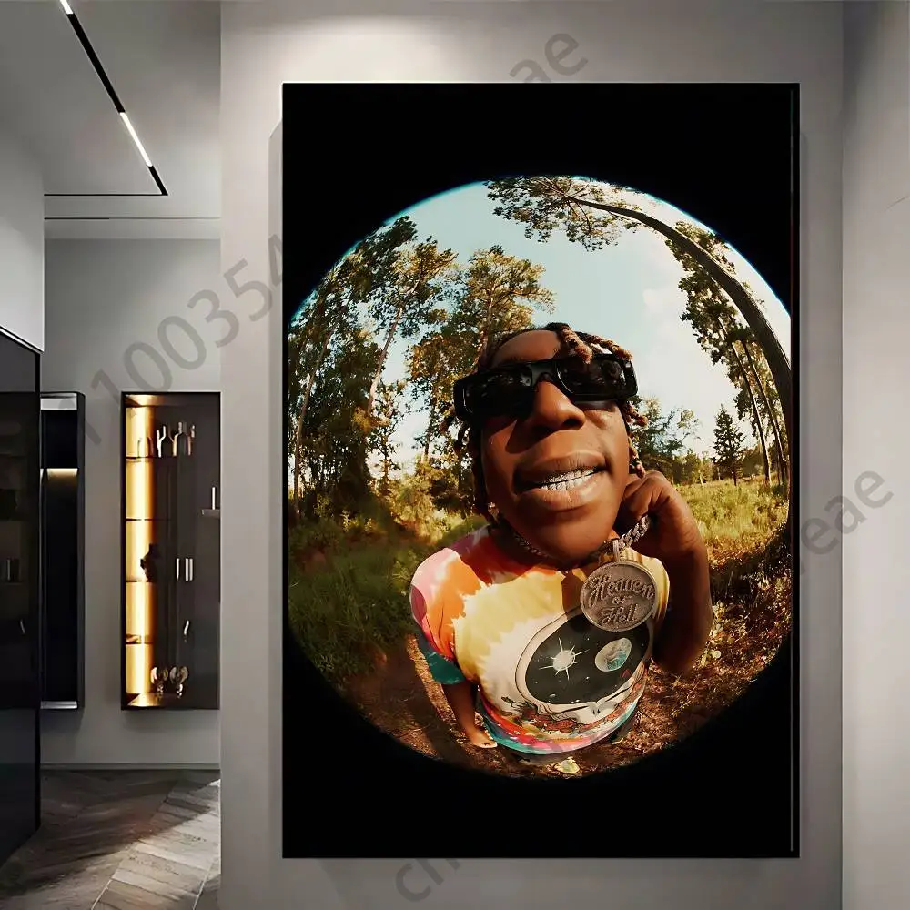 D-Don Toliver Poster Self-adhesive Art Waterproof Paper Sticker Coffee House Bar Room Wall Decor