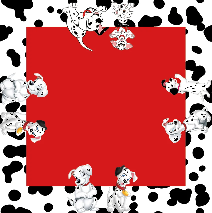 8x8FT Personalized Dalmatians Dogs Happy Birthday Carousel Garden Custom Photo Background Backdrop Seamless Vinyl 240cm x 240cm