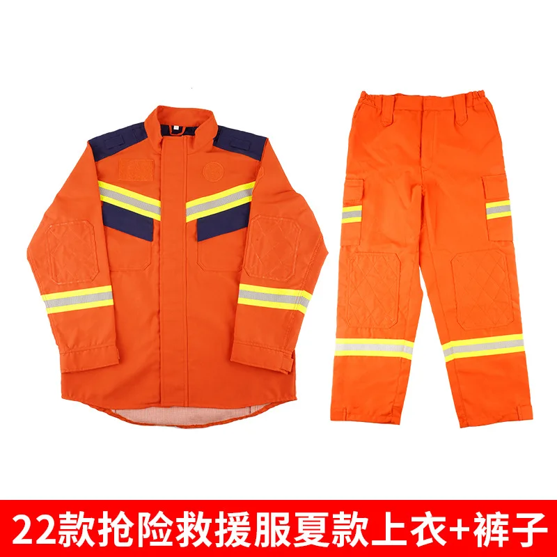 Emergency Rescue Suit Set Emergency Rescue Disaster Resistance Thickened Combat Suit Six-piece Set