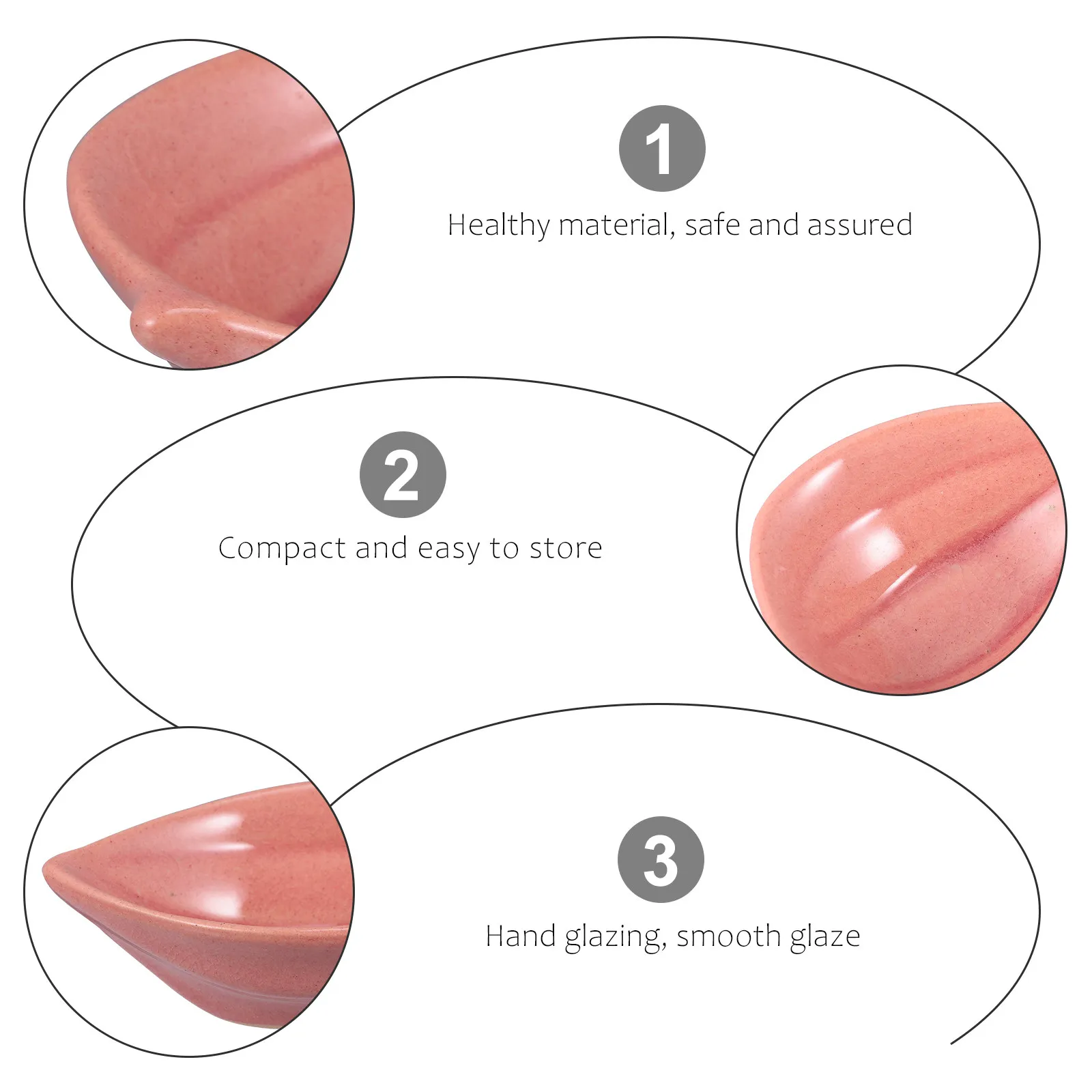 2Pcs Ceramic Dishes Essential Oil Plates Beauty Salon Supplies Aroma Therapy Storage Ceramics Dish Essential Oil Plates view 3