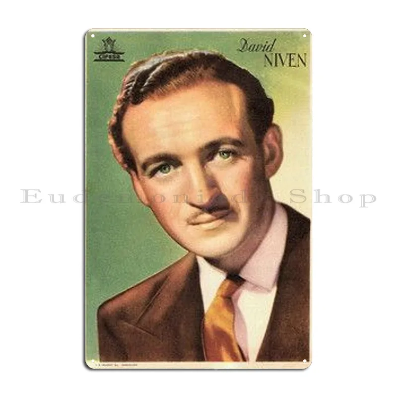 David Niven Metal Plaque Poster Personalized Garage Home Living Room Cinema Tin Sign Poster