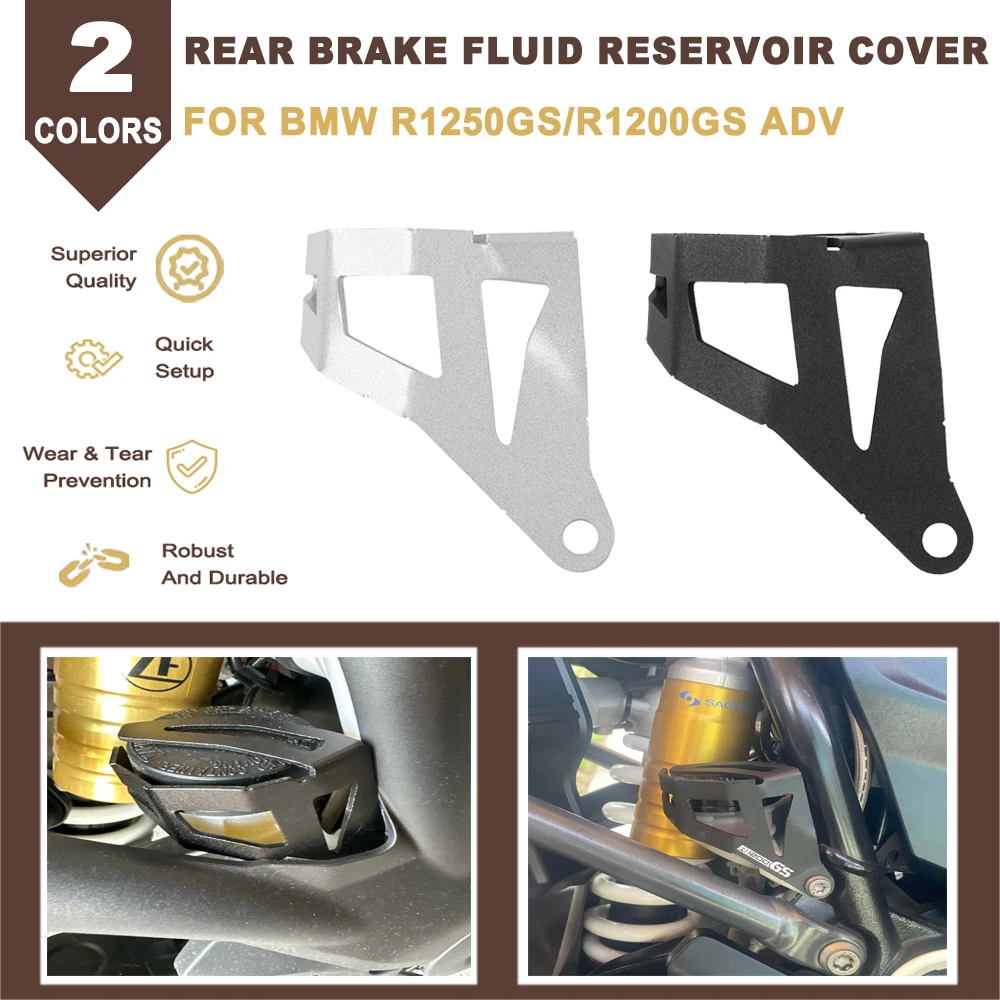 

Motocycle Rear Brake Fluid Reservoir Guard Cover For BMW R1200GS R1250GS R 1200 1250 GS ADV LC New Rear Tank Cup Pump Protector