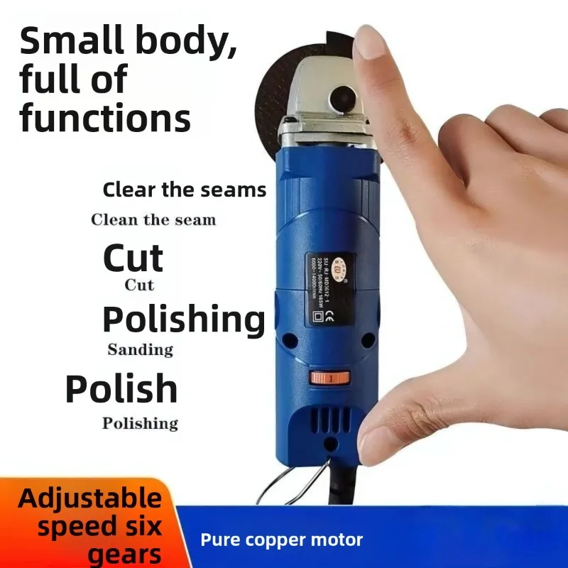 Mini Small Angle Grinder Adjustable Speed Small Cutting Machine Tile Sewing Machine Beautiful Sewing Artifact Micro Grinder