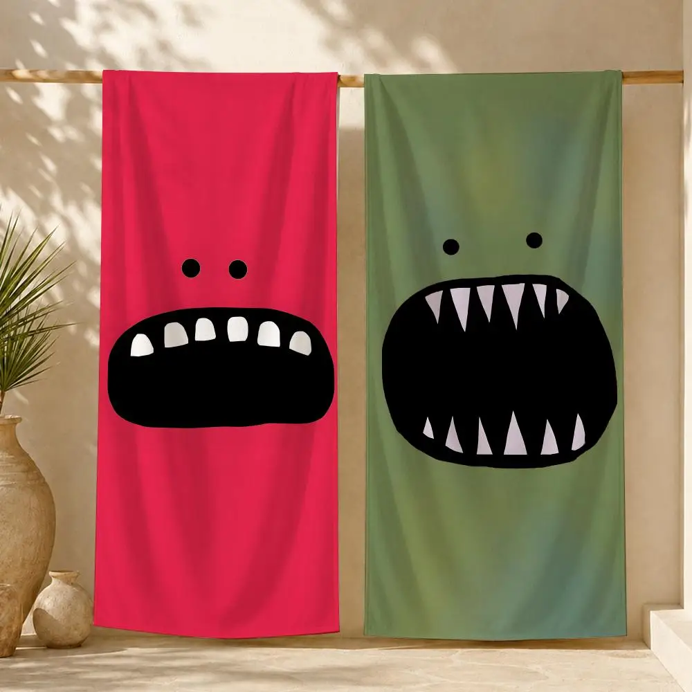 Little Monster cute Towel ultra-fine fiber quick drying absorbent towel, beach swimming vacation beach towel