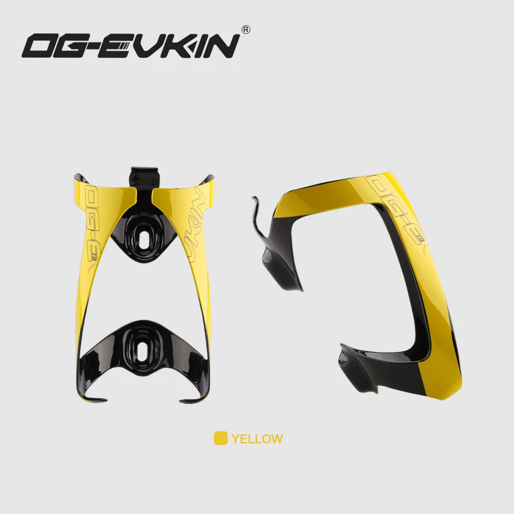 OG-EVKIN OG-BC004 Carbon Bike Bottle Cages Titanium Alloy Light Cycling MTB Carbon Water Bottle Cage Orange/Yellow Bicycle Cages