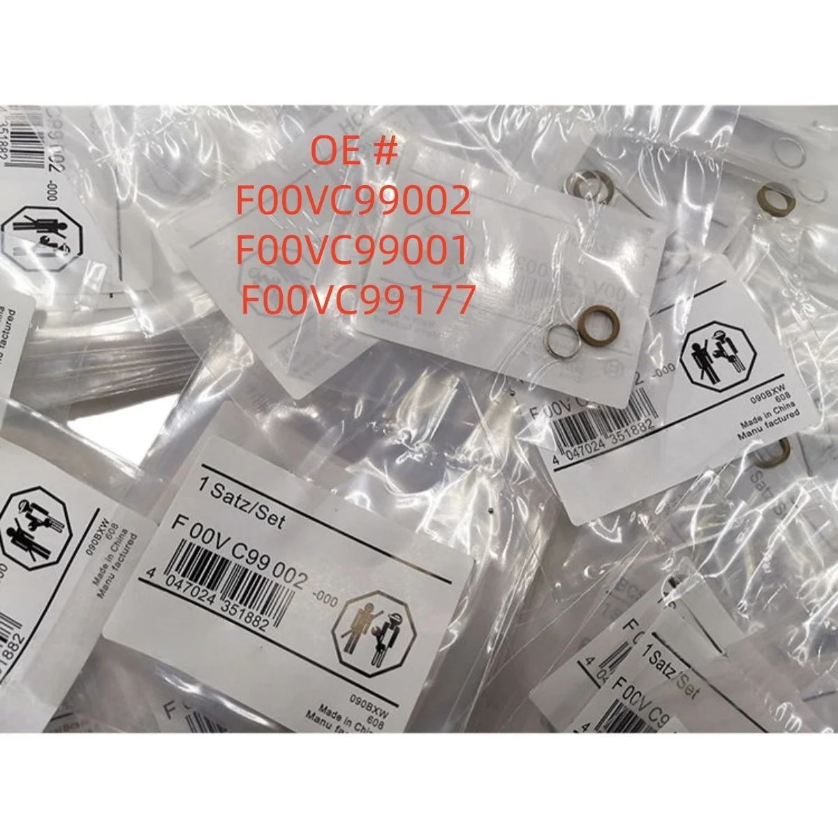 high quality  new F00VC99002 F00VC99001 F00VC99177 CRIN CRDI Diesel Common Rail Injector Seal Washer Ring Valve Ball Repair Kits