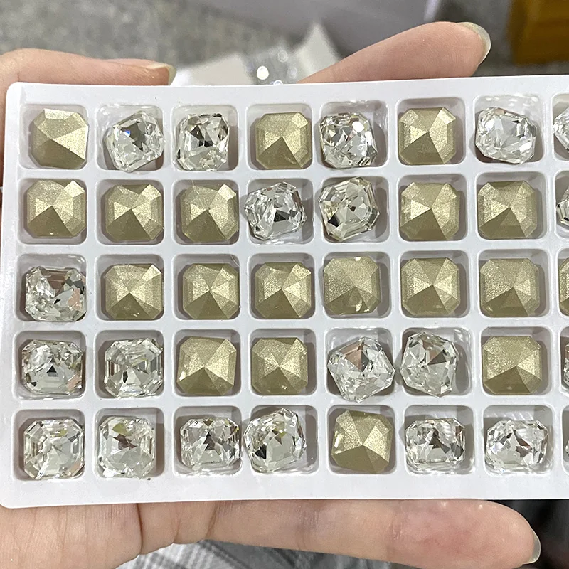 Different Shapes Super Clear 10PCS Rhinestones Glass DIY Accessories Crafts Crystal Jewels Beads For Nail Art Garment Decoration