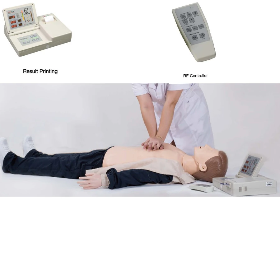 

Advanced Adult Full Body CPR Training Manikin With LED Screen ,Emergency Skills Teaching Simulator