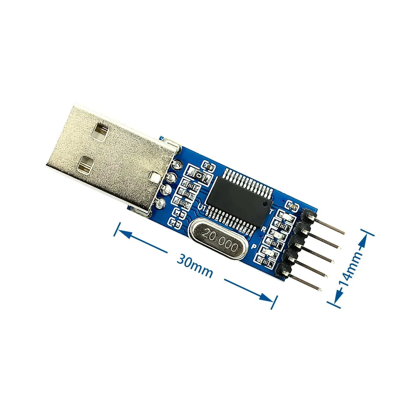 PL2303 USB-zu-RS232-TTL-Konverter-Adaptermodul mit staubdichter Abdeckung PL2303HX