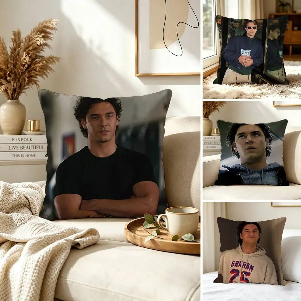 G-Garrett Graham B-Belmont Cameli Pillow Case for Sofa Living Room Home office Decor Protective Cover