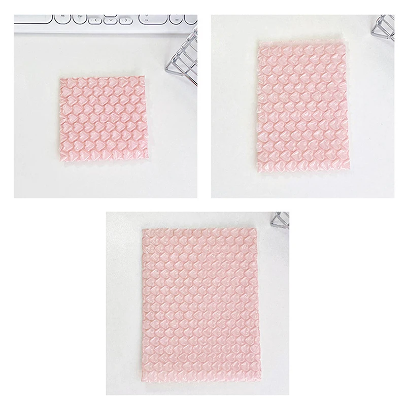 10Pcs Pink Heart Bubble Mailer Bag Opakowania dla małych firm Odporne na wstrząsy wyściełane koperty Torby do pakowania poczty