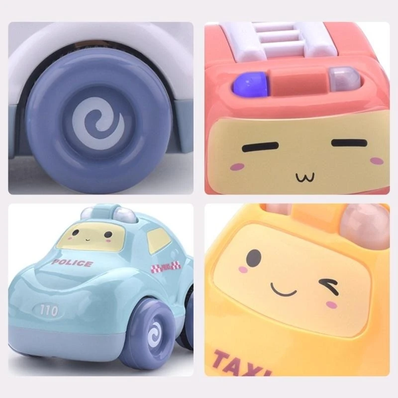Cartoon Simulation Car Toy Playset Christmas Game Musical & Light Toy for Boys and Toddlers 3 Years Olds and Up 15UB