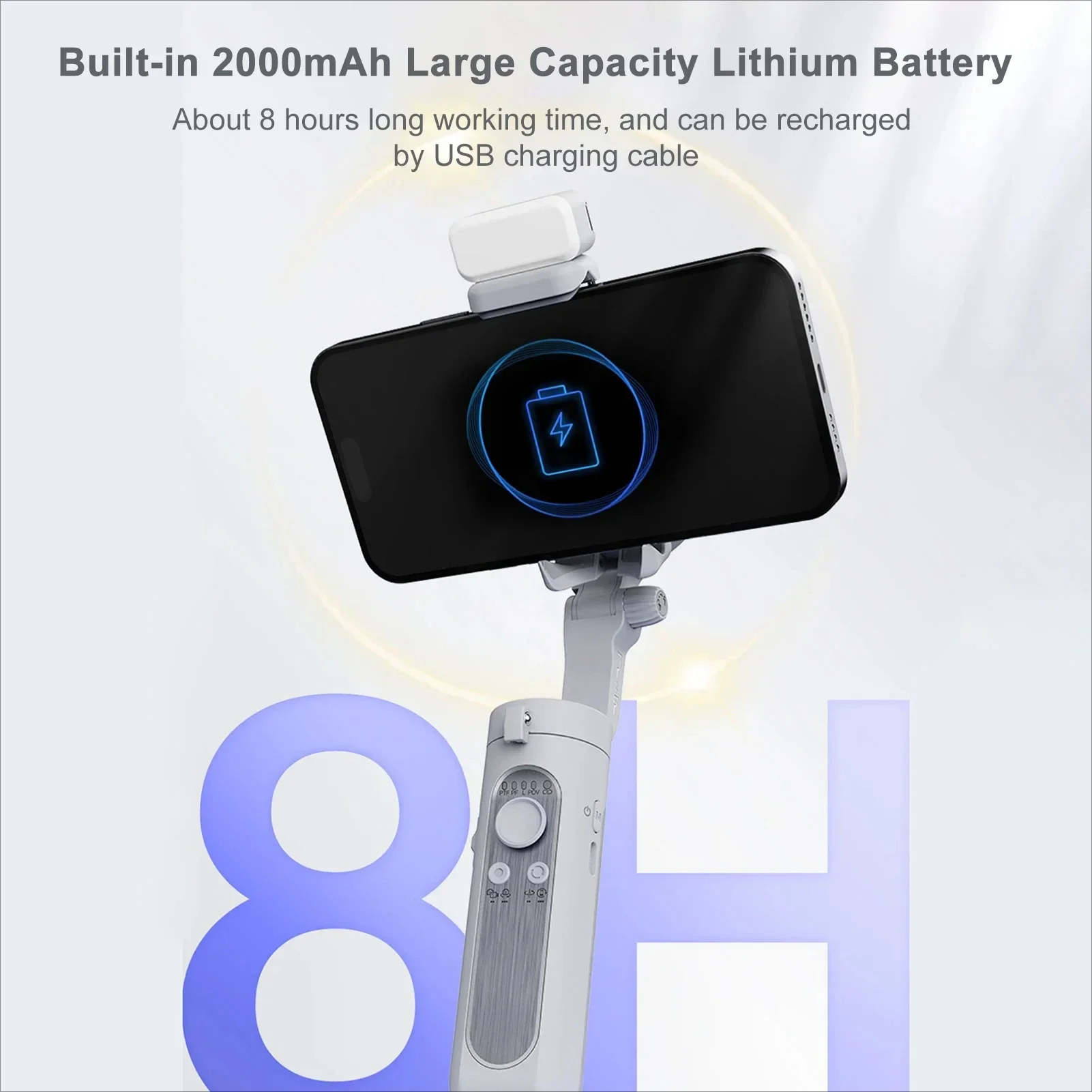 ISteady XE 3-Achsen Smartphone Gimbal Stabilisator Tragbares Telefon Vlog Gimbal Anti-Shake für IPhone 14/13/12/11 Android Phone Geschenk