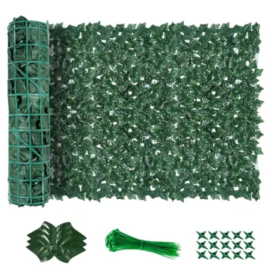 

Artificial Ivy Privacy Fence Screen No Assembly Required 360"x40" Artificial Hedges Fence Anti-Ultraviolet Artificial Faux Ivy