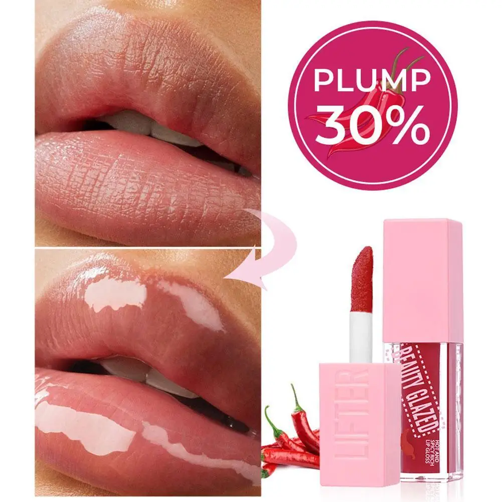 

Lip Glossy Oil Plump Moisturizing Lip Glaze Cinnamon Roll Oil Long Lasting Salted Caramel Lipstick Care Products For Women