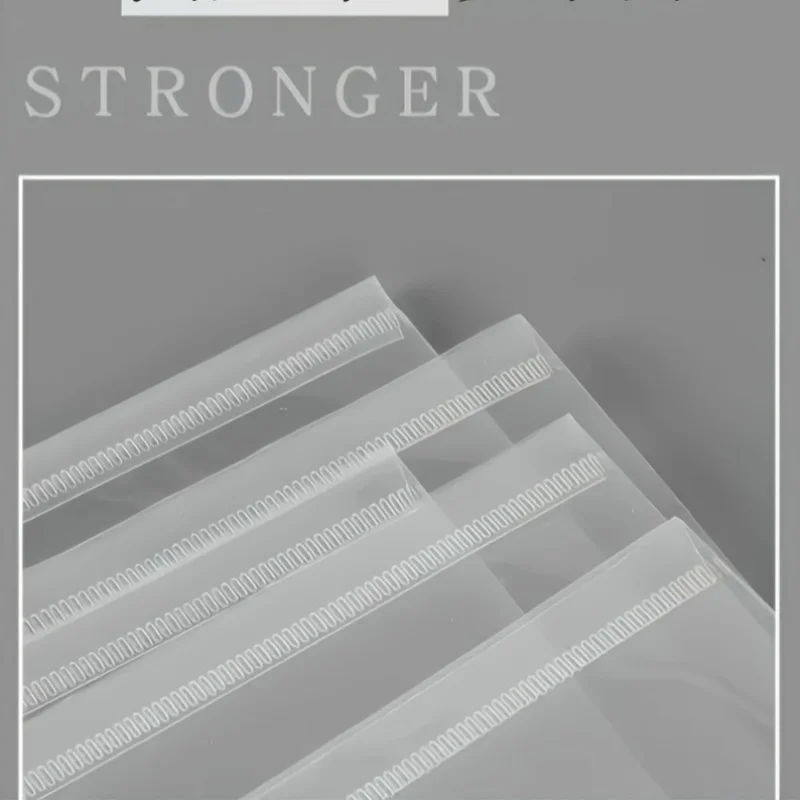 10 قطع من مجلدات الملفات الشفافة مقاس A3 مع إغلاق سريع - منظم مستندات بلاستيكي PP متين مقاوم للماء للرسومات المعمارية