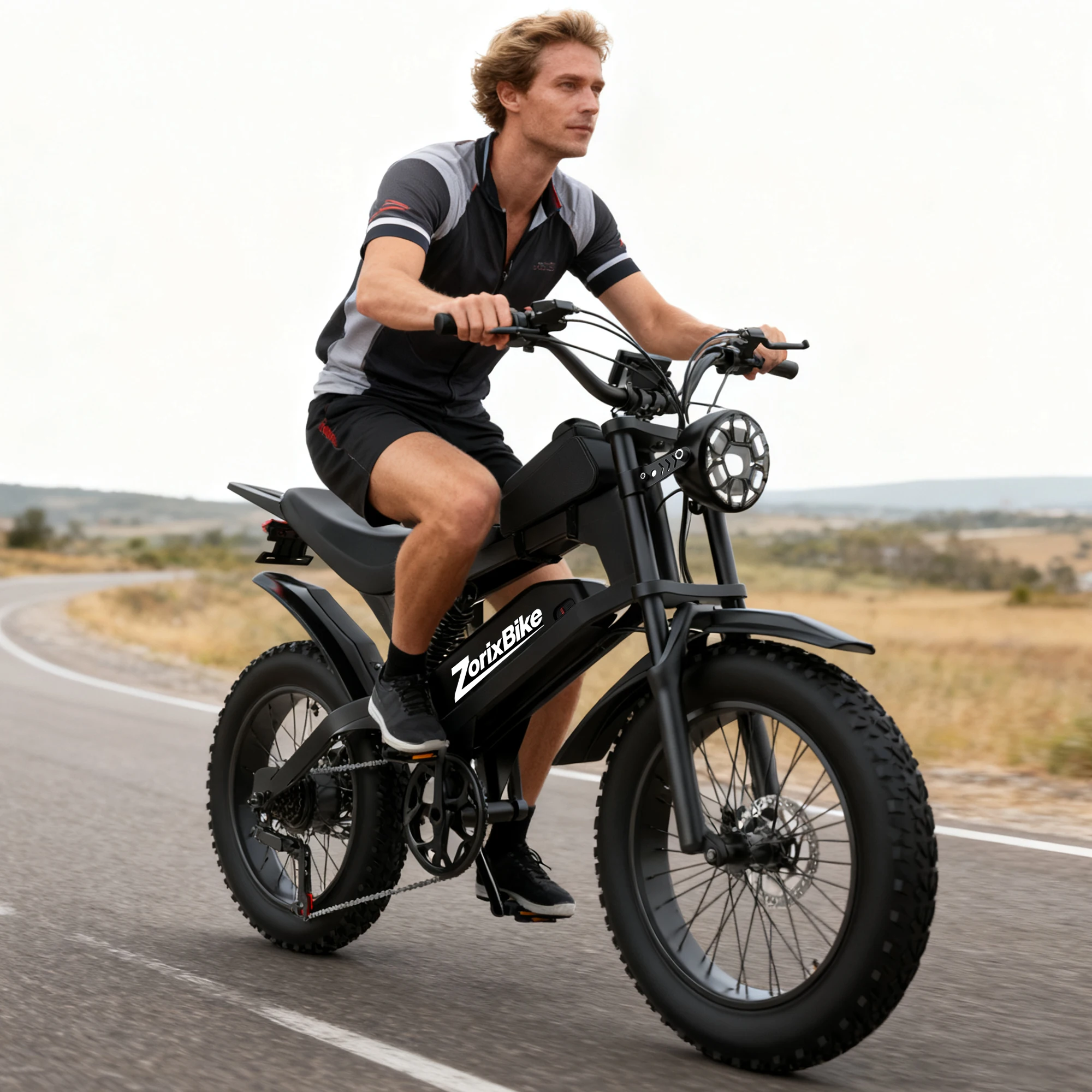 

ZorixBike R8 Electric Bicycle For 1500W 48V 23AH Hydraulic Brake Adult Mountain Ebike 20 Inch Mountain Electric Men's E Bikes