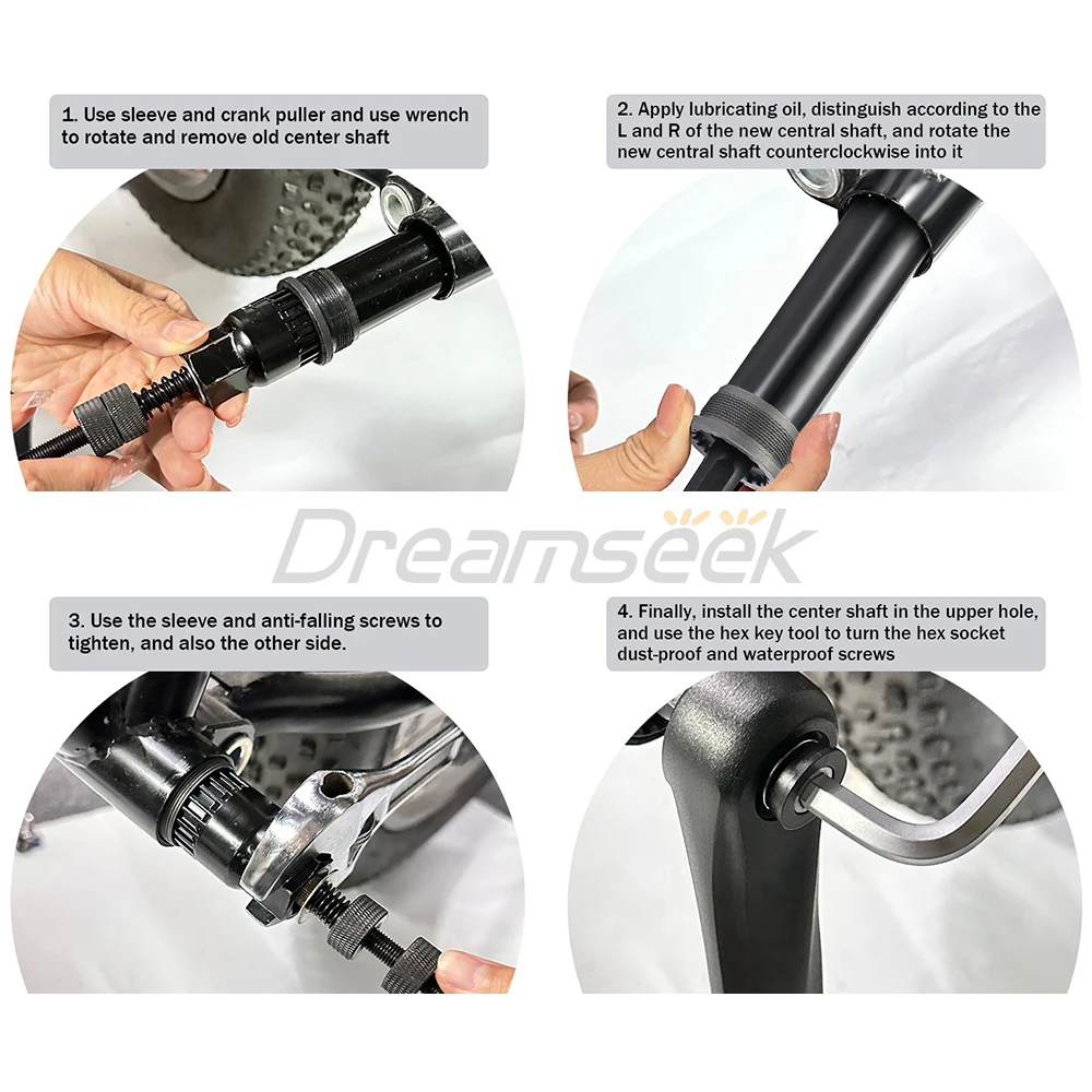 Bike Bottom Bracket Square Taper Bicycle BB 68mm 80mm 100mm Frame Shell Square-taper Sealed Bearing Threaded Cycling Accessory view 6