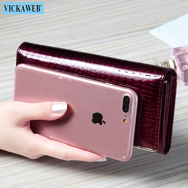 Free Gift Women Wallets Brand Design High Quality Leather Purse Female Hasp Fashion Alligator Long Ladies Money Bag M10-150