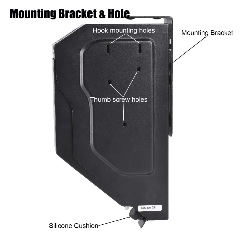 Cross-border delivery of one piece, European and American pistol safe wall-mounted