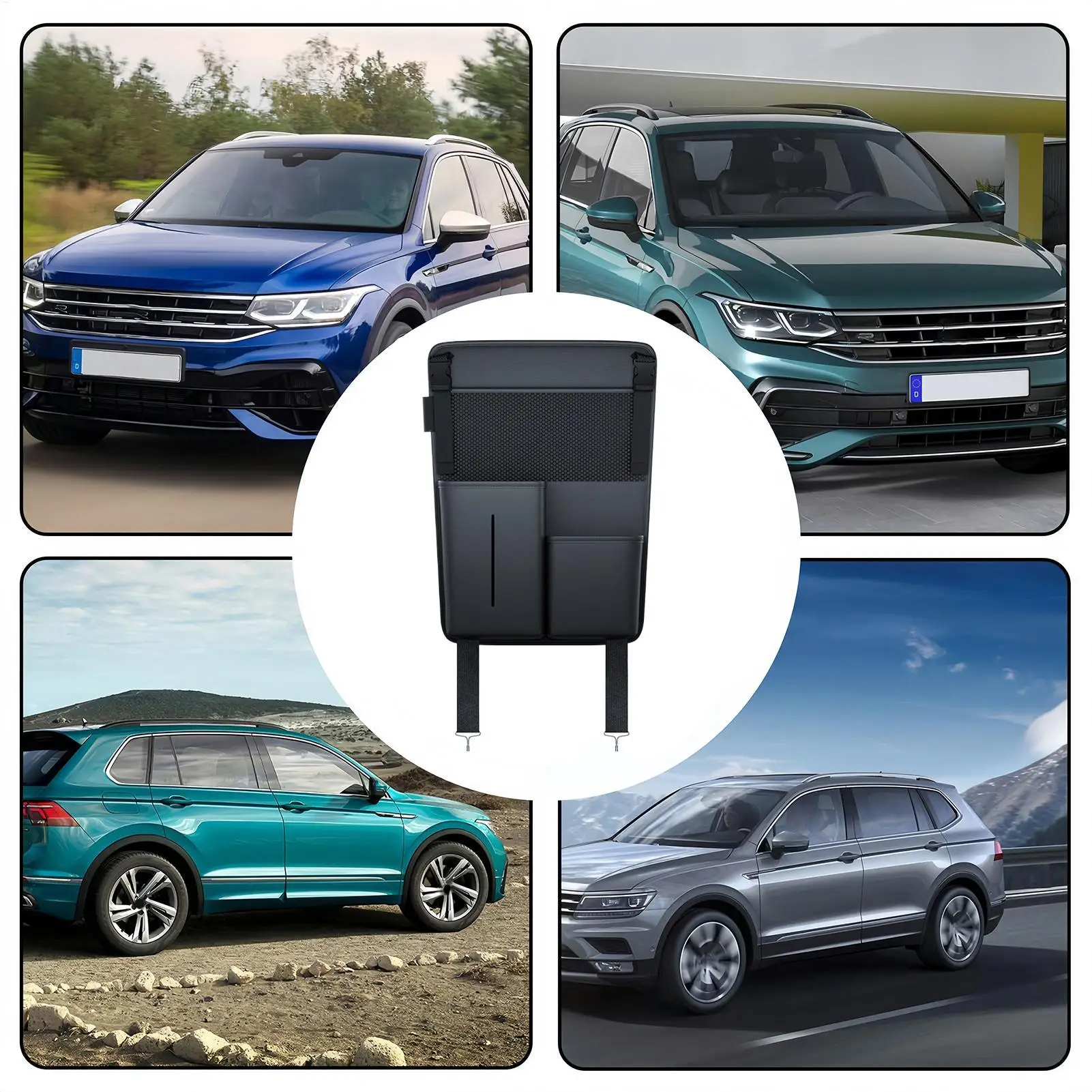 

Car Seat Organizer Multifunctional Console Storage Holder Organizer Storage Between Front Seats For Phones Cards Water Bottles