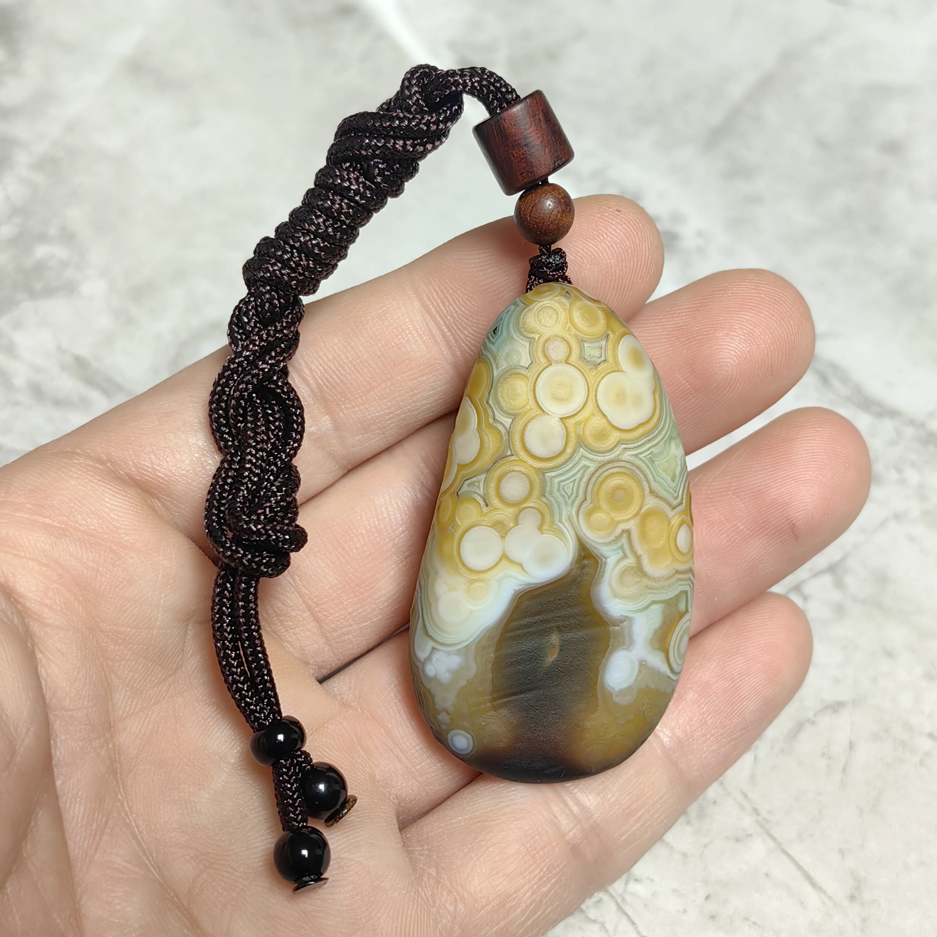 Unprocessed Divine Eye Agate Rough Stone for DIY Jewelry Making Home Decor, Meditation, Wealth Attraction & Spiritual Defense