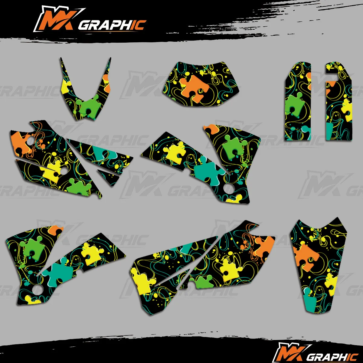 

For KTM EXC 125 200 250 300 400 450 525 2004 Graphics Stickers Decals