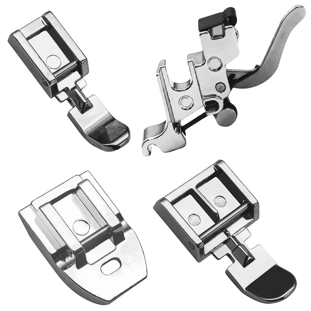 Invisible Zipper Presser Foot With Snap On Low Shank Adapter Foot For Singer Brother Household Sewing Machine Accessories