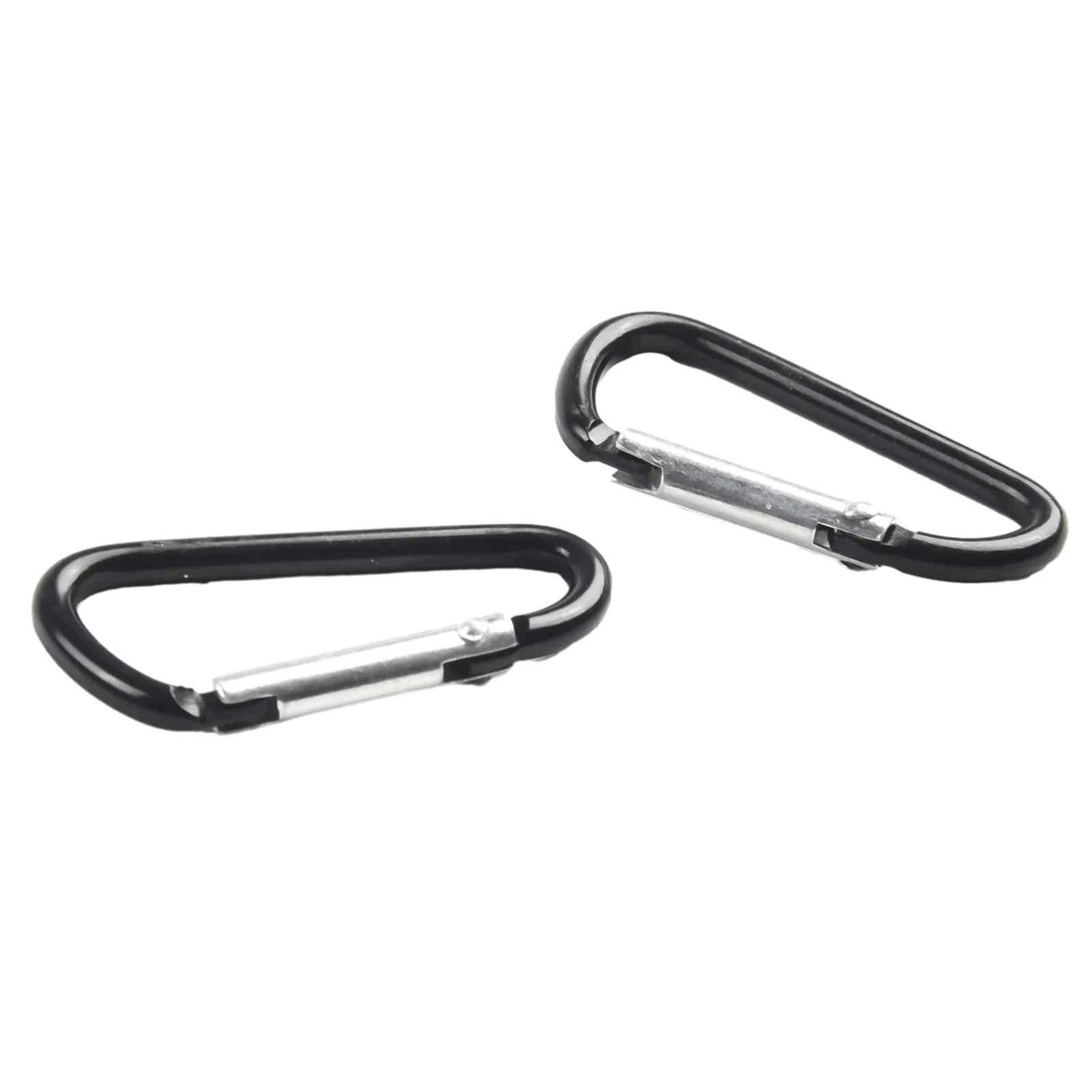 50/100 Pcs Key Chain Silver/Black Buckles Portable Multi Purpose Carabiner Spring Belt Clip Practical New Durable