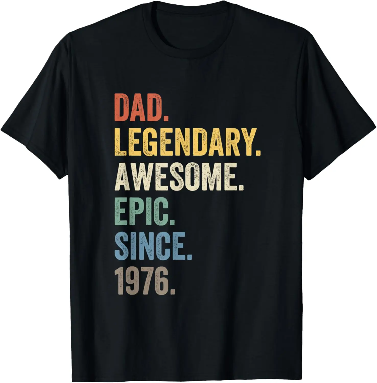 

Dad Legendary Awesome Epic Since 1976 Vintage Birthday Year T-Shirt