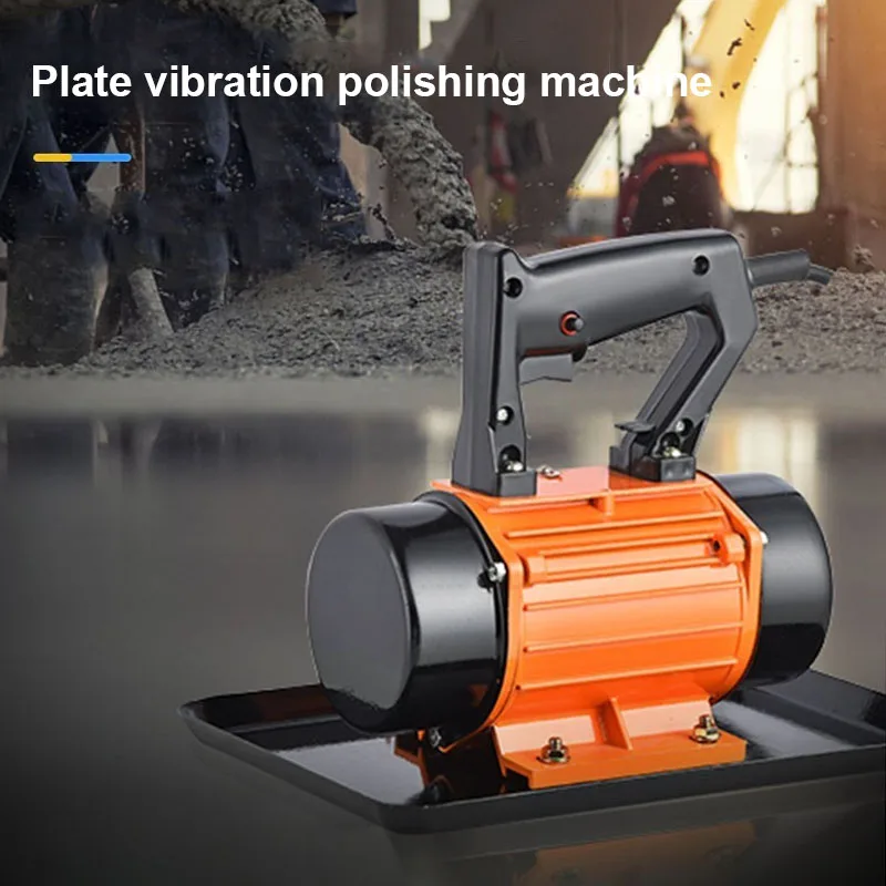 

Portable Concrete Troweling Machine Small Attached Flat Plate Vibrator Cement Vibration Polishing Single Three-Phase