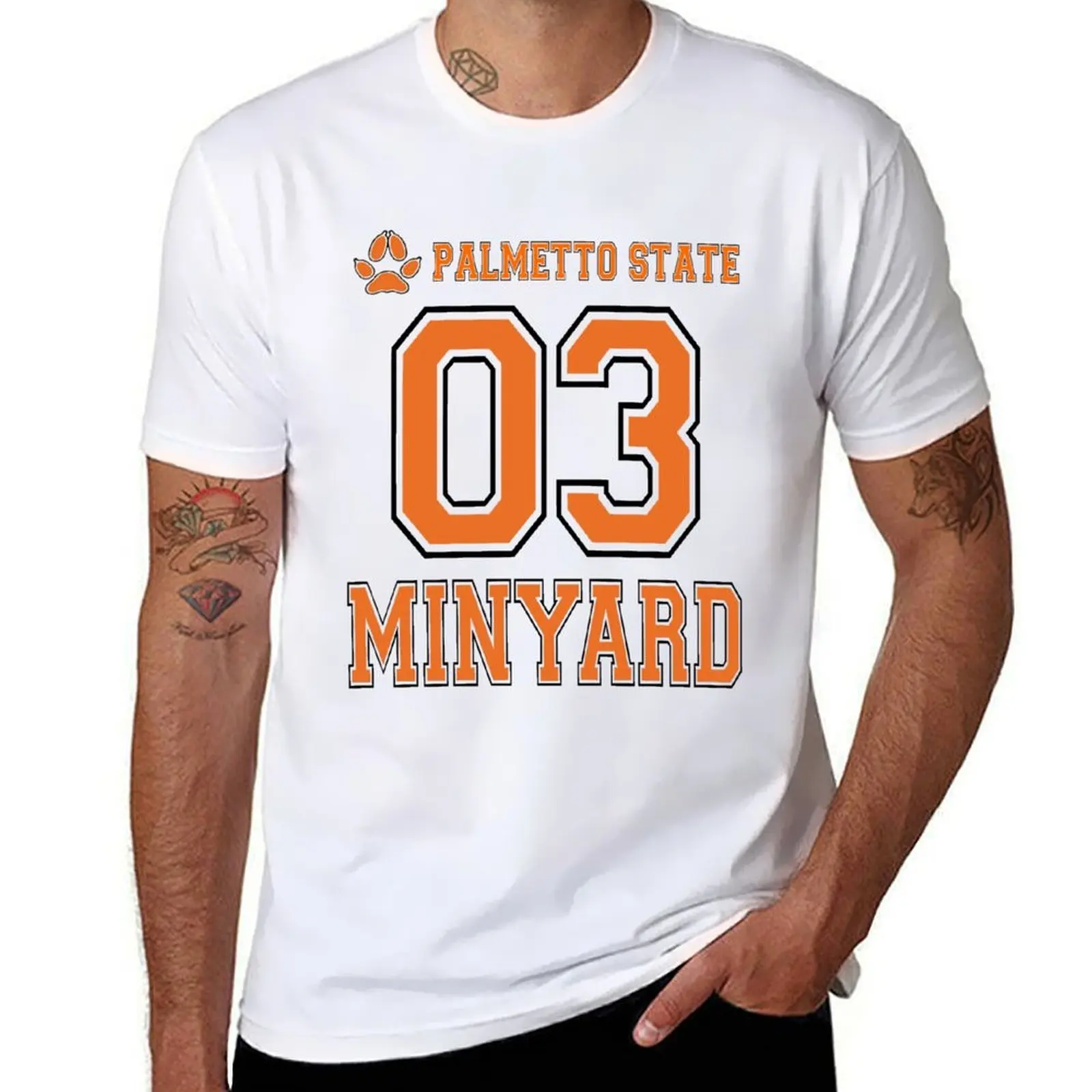 

Exy AFTG Andrew Minyard 03 Palmetto State Jersey T-Shirt man t shirts for men casual T-Shirt