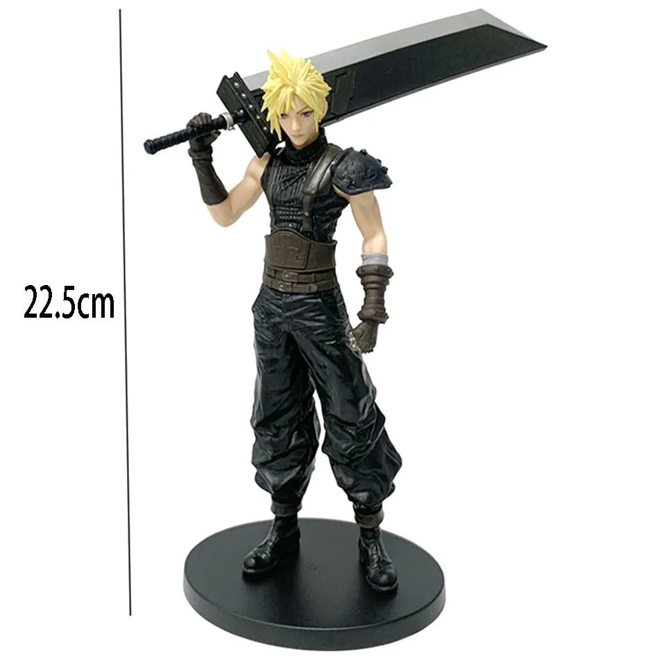22cm Remake Version Amine Figure Cloud Strife PVC Action Figure Collectiable Model Toys Christmas Gifts
