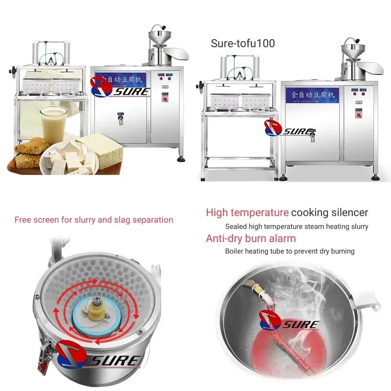 

SFW Certificate Selling Stainless Steel Tofu Press Machine/Tofu Making Machine Fully Automatic