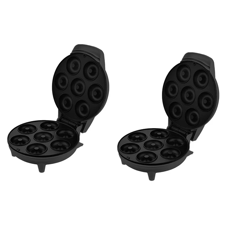 AD24-آلة صنع الدونات الكهربائية الصغيرة غير لاصقة المغلفة الإفطار وجبات خفيفة الحلويات أجهزة المطبخ