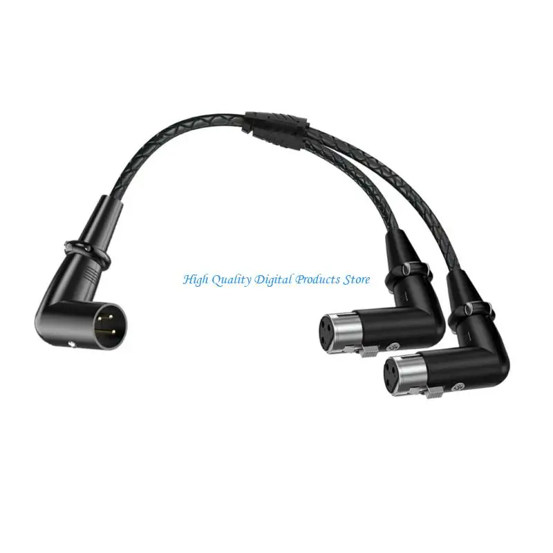 U2JE Durata Cavo splitter XLR a 3 pin maschio a due femmine Trasferimento del segnale velocità da 50 per dispositivi