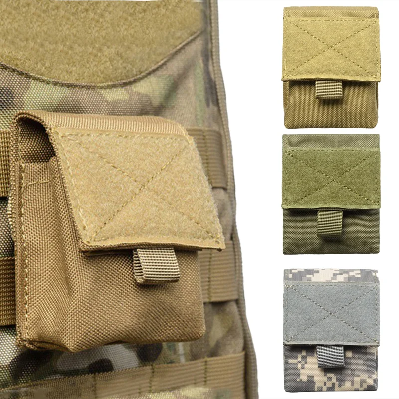 

Outdoor Airsoft Combat Molle Pouch Single Pistol Magazine Pouch Flashlight Sheath Airsoft Hunting Camo Bags