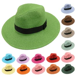 Panama Straw Hat Men Summer Straw Hat Wide-brimmed Outdoor Sun Visor Beach Hat