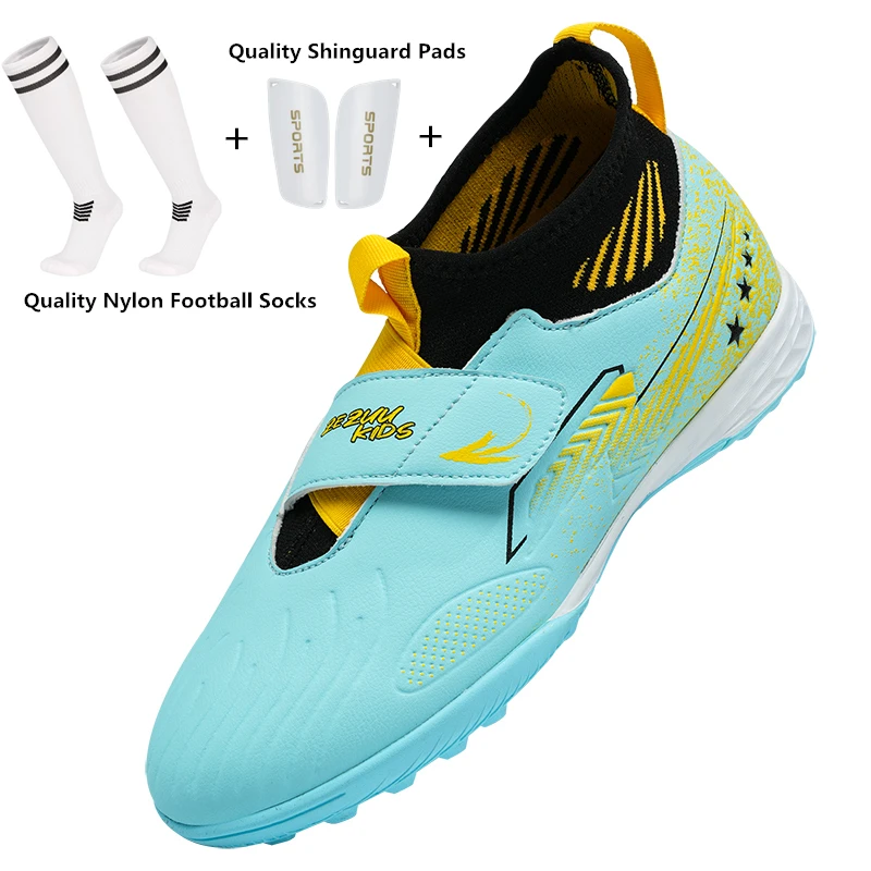 

Детские футбольные бутсы для игры на улице и в зале, размеры 29-39, оригинальные кроссовки-кеды с шипами для футбола