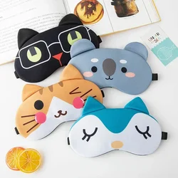 Cartoon Eye Patch Sleeping Mask Sleeping Blindfold Soft Plush Eyes Masks Cute Cat Eyeshade Plush Mask Eyepatch