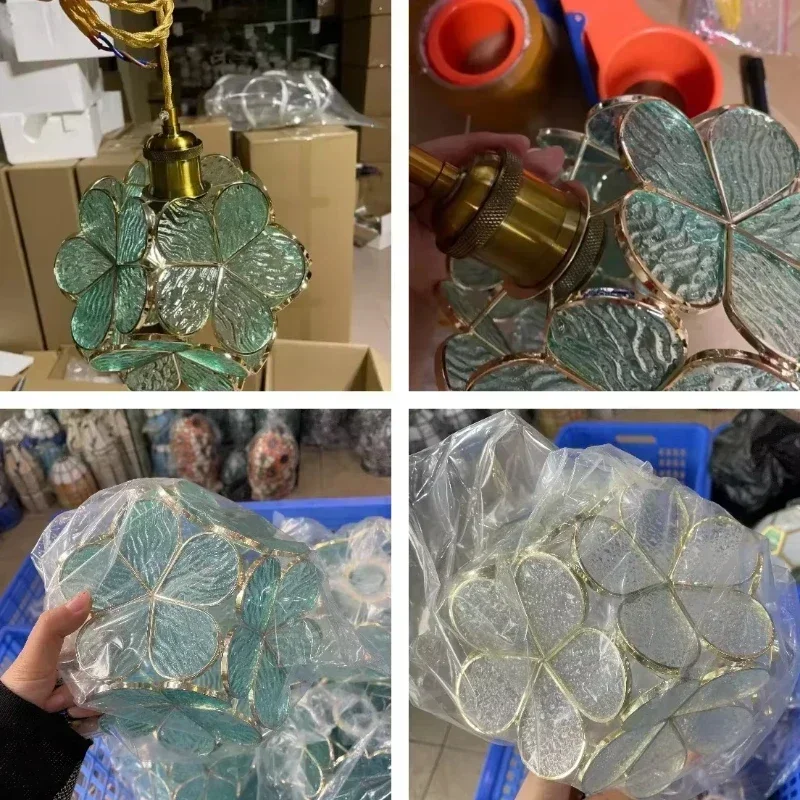 SANDYHA Modern Crystal LED Pendant Lamp Bedside Corridor Children Room Decoration Lighting Warm White Dimmable Hanging Light