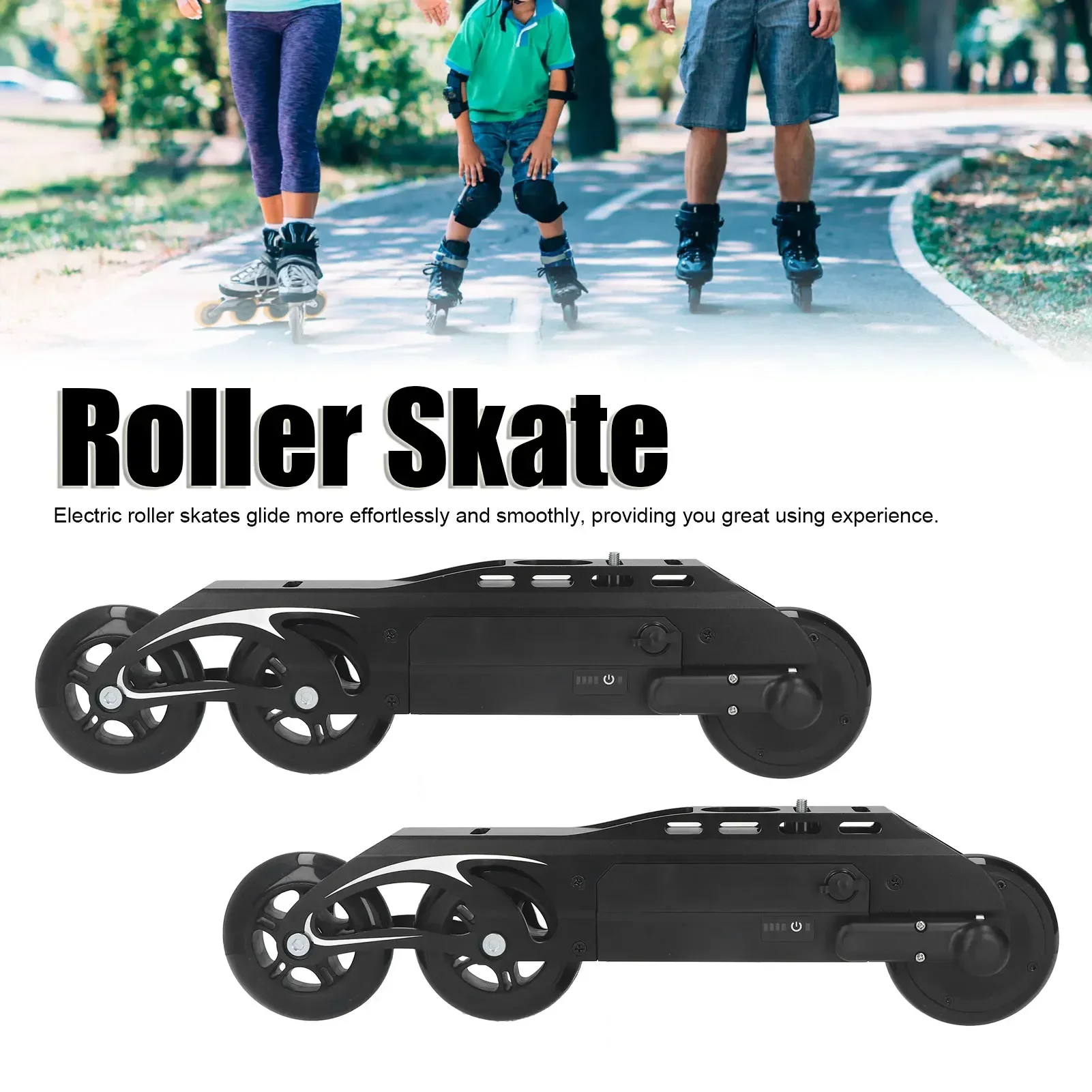 Elektrische Rollschuh-Baugruppe mit zwei Radantrieb, elektrischer Inline-Skate-Radsatz, Fernbedienung für müheloses, reibungsloses Gleiten