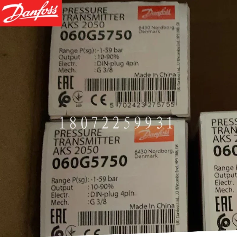 Danfoss Pressure Sensor MBS8250 064G1114 0-40bar 4-20mA