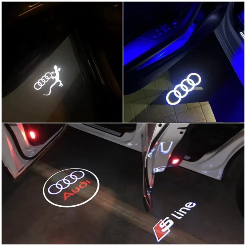 

2pc Led Projector Lamp Ghost Shadow Car Door Welcome Light For Audi Sline A1 A3 A4 A5 A6 A7 Q3 Q5 Q7 A8 SQ5 R8 B5 B6 B8 C5 C8 8P