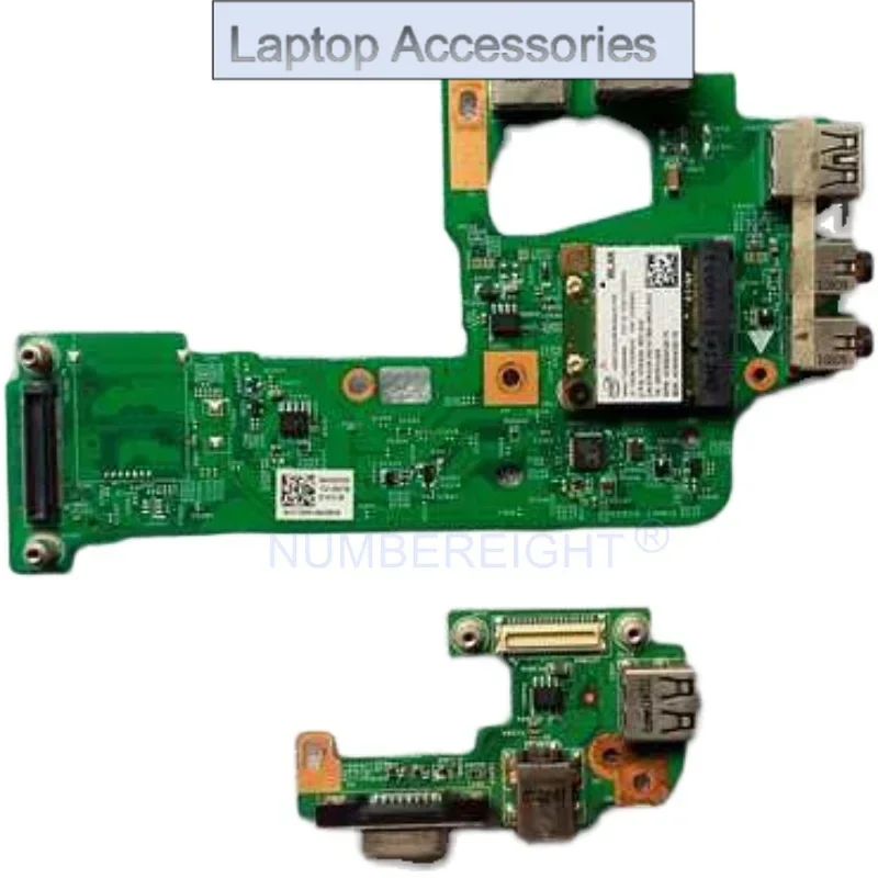 Placa para DELL Inspiron 15R N5110 M5110 P16F P17F VGA USB 2,0 DC-IN conector de alimentación VGA tarjeta de red de Audio RJ45 placa WLAN inalámbrica