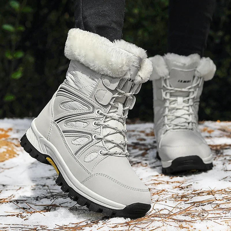 2024 Winter Travel Casual Snow Boots Women's Platform Wear-resistant Cotton Shoes Anti Slip Hiking Work Cold Proof Women's Boots