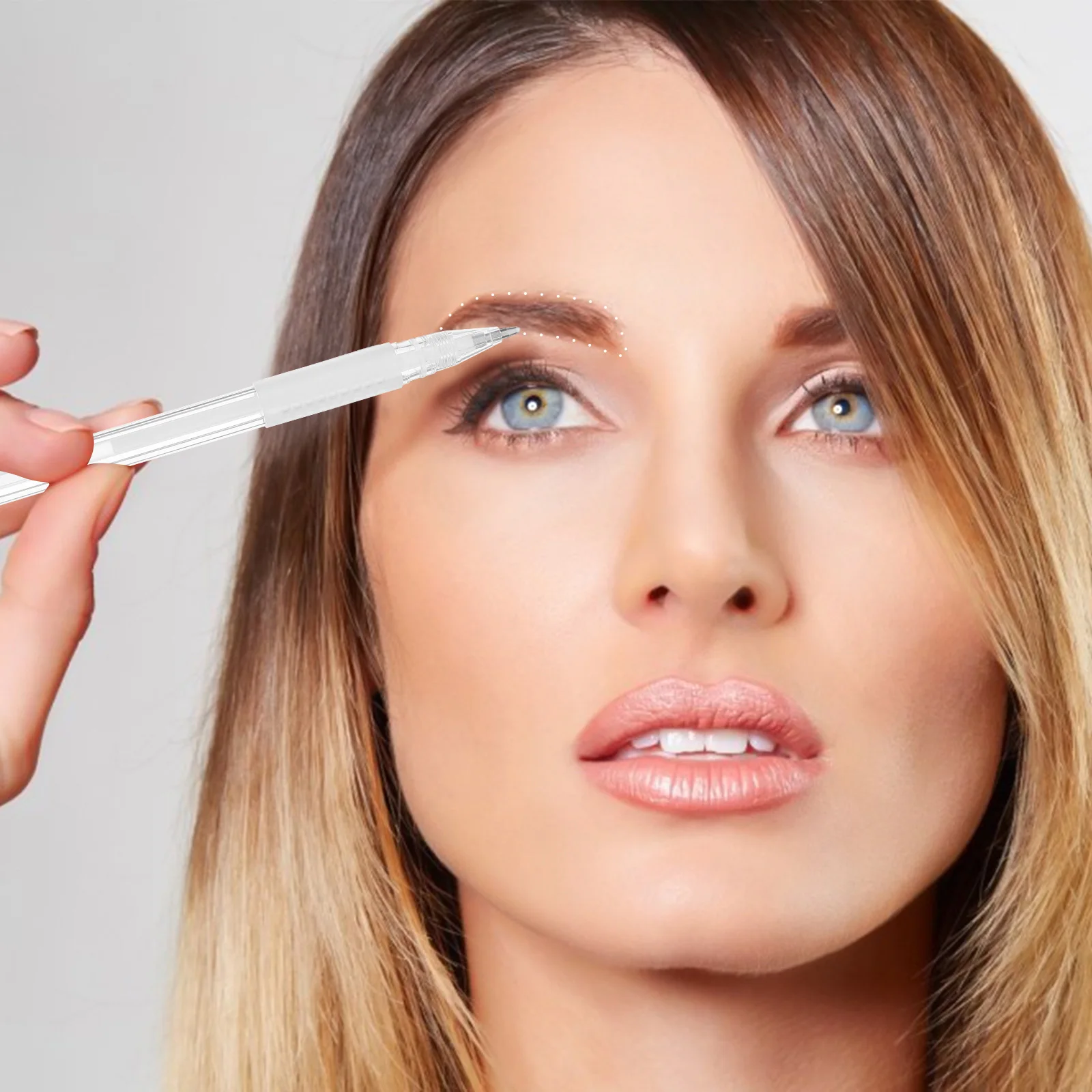 1 قطعة قلم رسم الحواجب تجميل ضد الماء ماركر للوشم تحديد المواقع أداة Microblading قلم الحواجب صالون تجميل بمناسبة #3